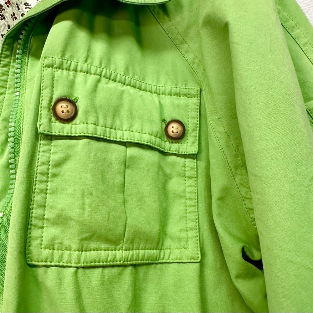 Talbots Lime Green Utility Jacket - Picture 6 of 11